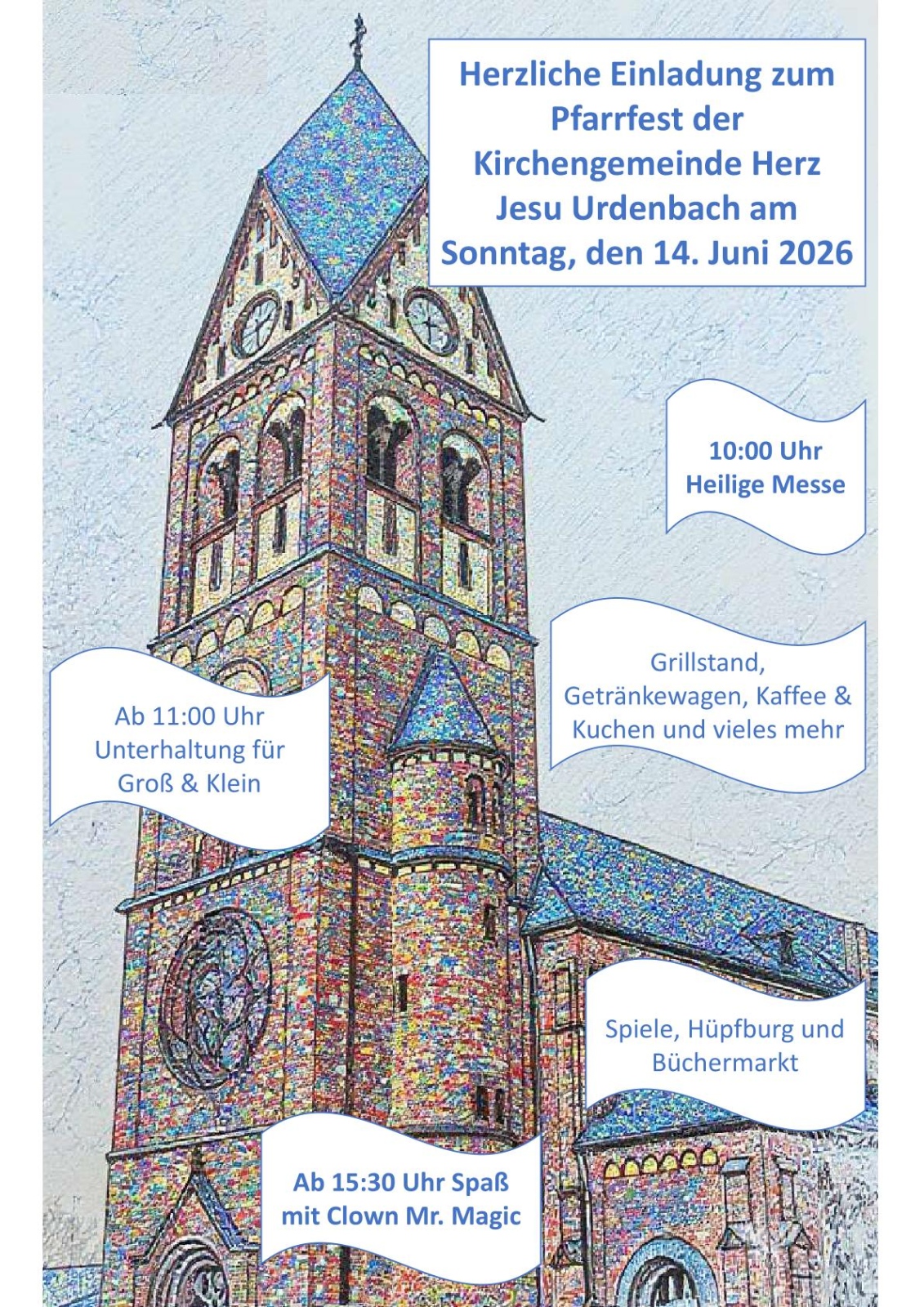 2026_Plakat Pfarrfest Urdenbach (c) Katharina Wolters