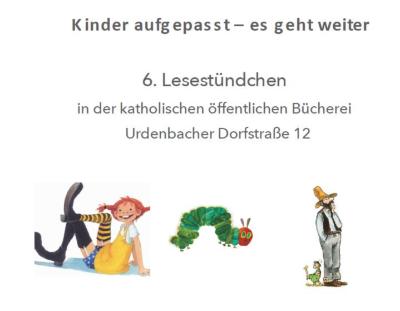 6. Lesestündchen (c) kath. öffentliche Bücherei Urdenbach 6. Lesestündchen