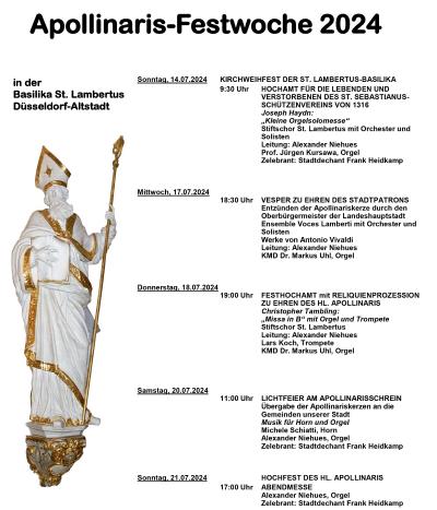 Apollinaris-Plakat 2024 (c) Katholisches Düsseldorf Apollinaris-Plakat 2024