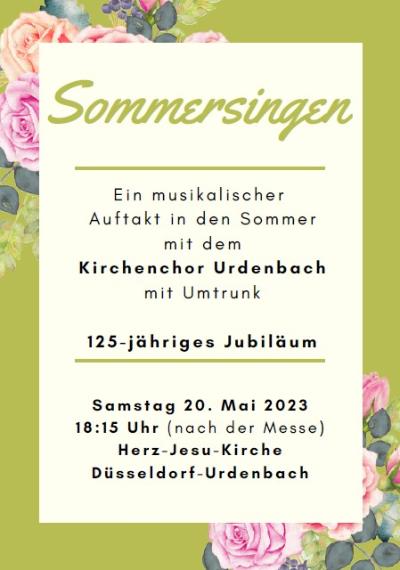 Sommersingen 2023 (c) KGV Benrath-Urdenbach Sommersingen 2023