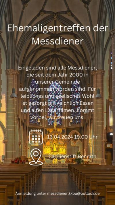 Ehemaligentreffen Messdiener:innen (c) Messdiener:innen-Gemeinschaft Ehemaligentreffen Messdiener:innen
