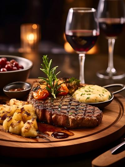 Fleisch und Wein (c) DuckaHouse auf pixabay.com Fleisch und Wein