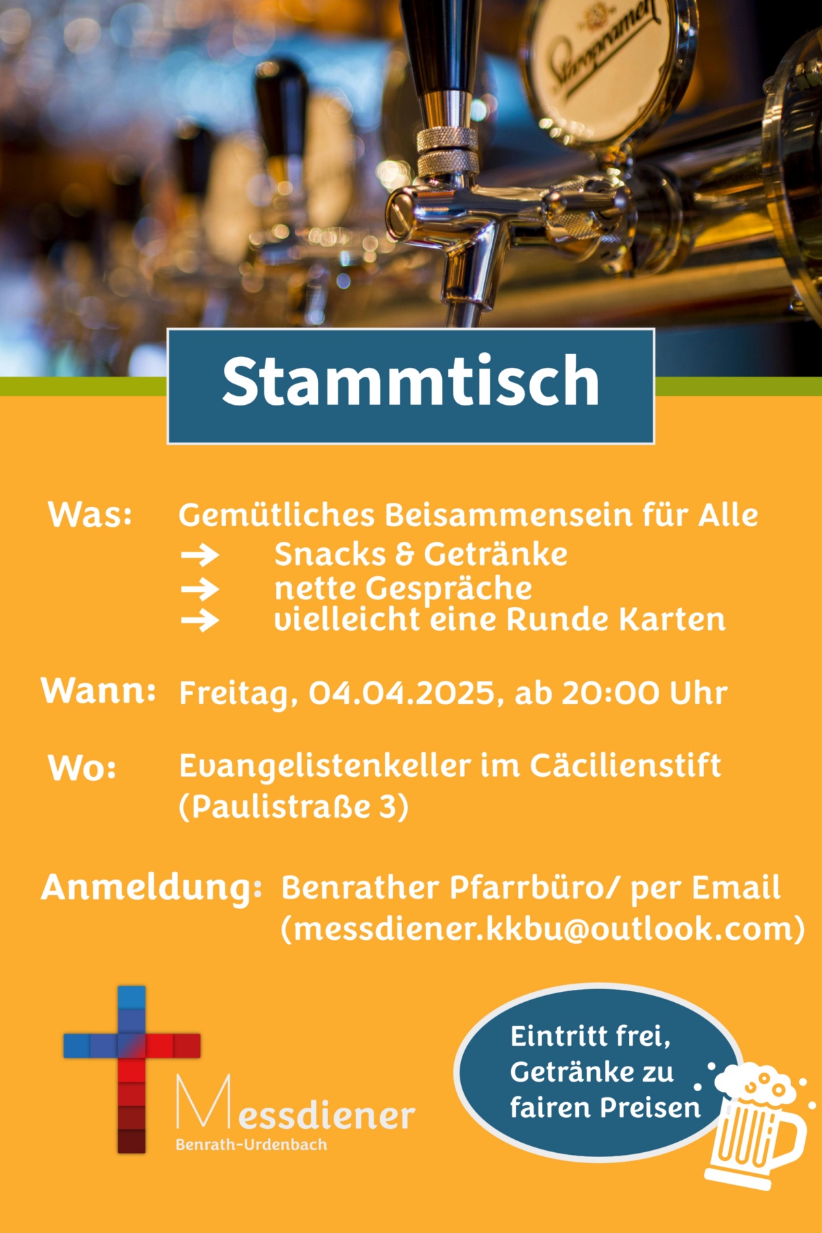 FlyerStammtisch4.0 (c) Messdiener:innen-Gemeinschaft KGV Benrath-Urdenbach