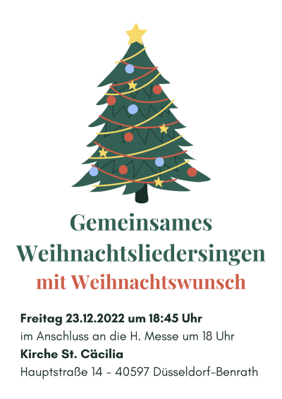 Gemeinsames Weihnachtsliedersingen