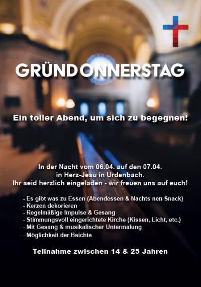 Lange Nacht der Jugend an Gründonnerstag (c) KGV Benrath-Urdenbach Lange Nacht der Jugend an Gründonnerstag