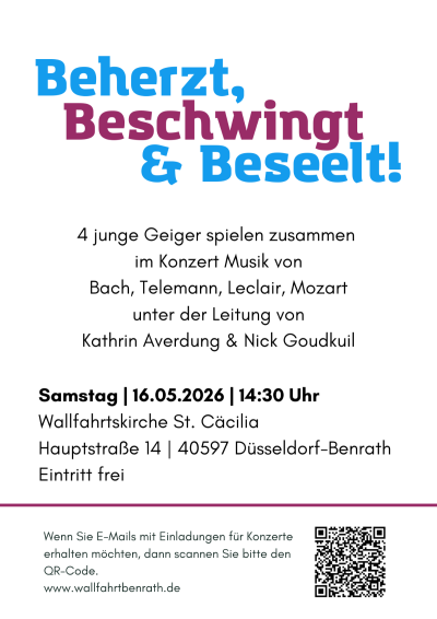 Konzert Beherzt Beschwingt Beseelt