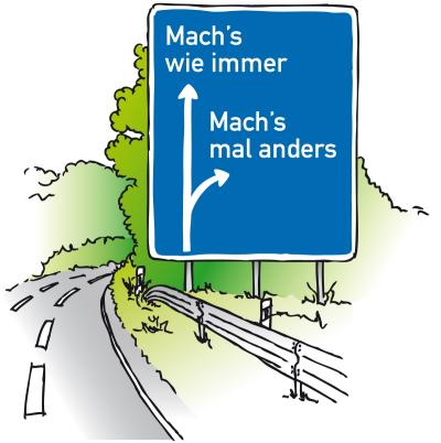 Mach's mal anders (c) pfarrbriefservice.de Mach's mal anders