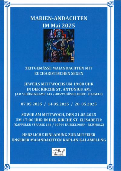 Marien-Andachten 2025 (c) Kaplan Kai Amelung Marien-Andachten 2025