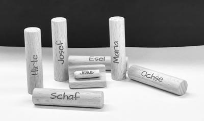 Moderne Krippe (c) pfarrbriefservice.de Moderne Krippe