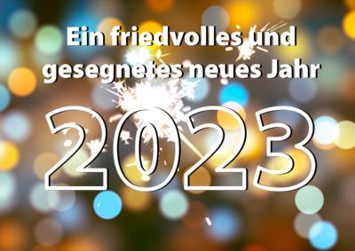 Neujahrsgruß 2023 (c) pfarrbriefservice Neujahrsgruß 2023