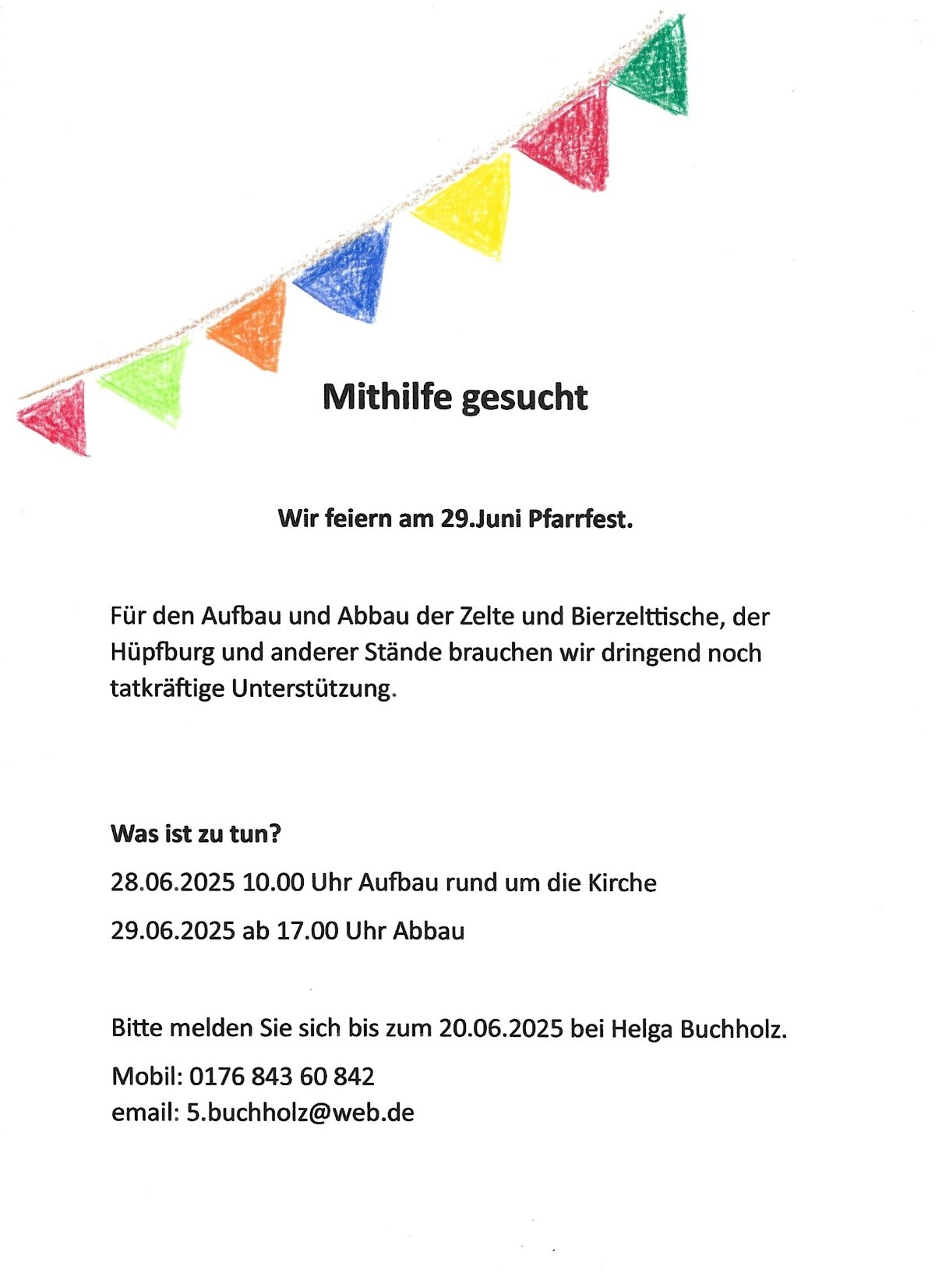 Pfarrfest Urdenbach_Mithilfe (c) Ortsausschuss Urdenbach