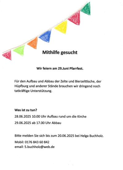Pfarrfest Urdenbach_Mithilfe (c) Ortsausschuss Urdenbach Pfarrfest Urdenbach_Mithilfe