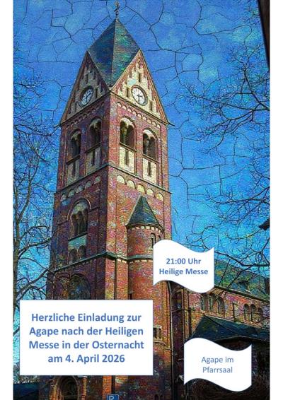 Plakat Agape Herz Jesu 2026