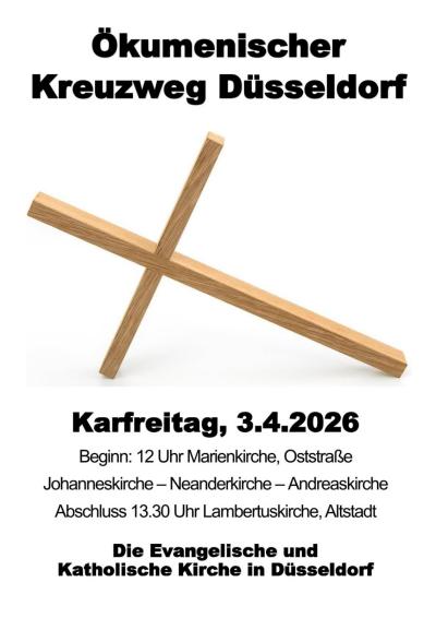 Plakat Ökumenischer Kreuzweg 2026