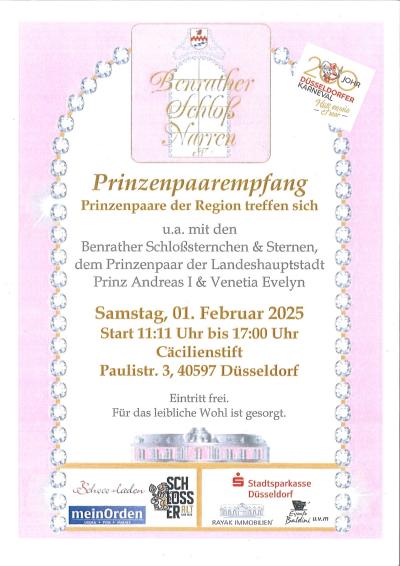Prinzenpaar-Empfang Schlossnarren 2025_02_01 (c) Benrather Schlossnarren Prinzenpaar-Empfang Schlossnarren 2025_02_01