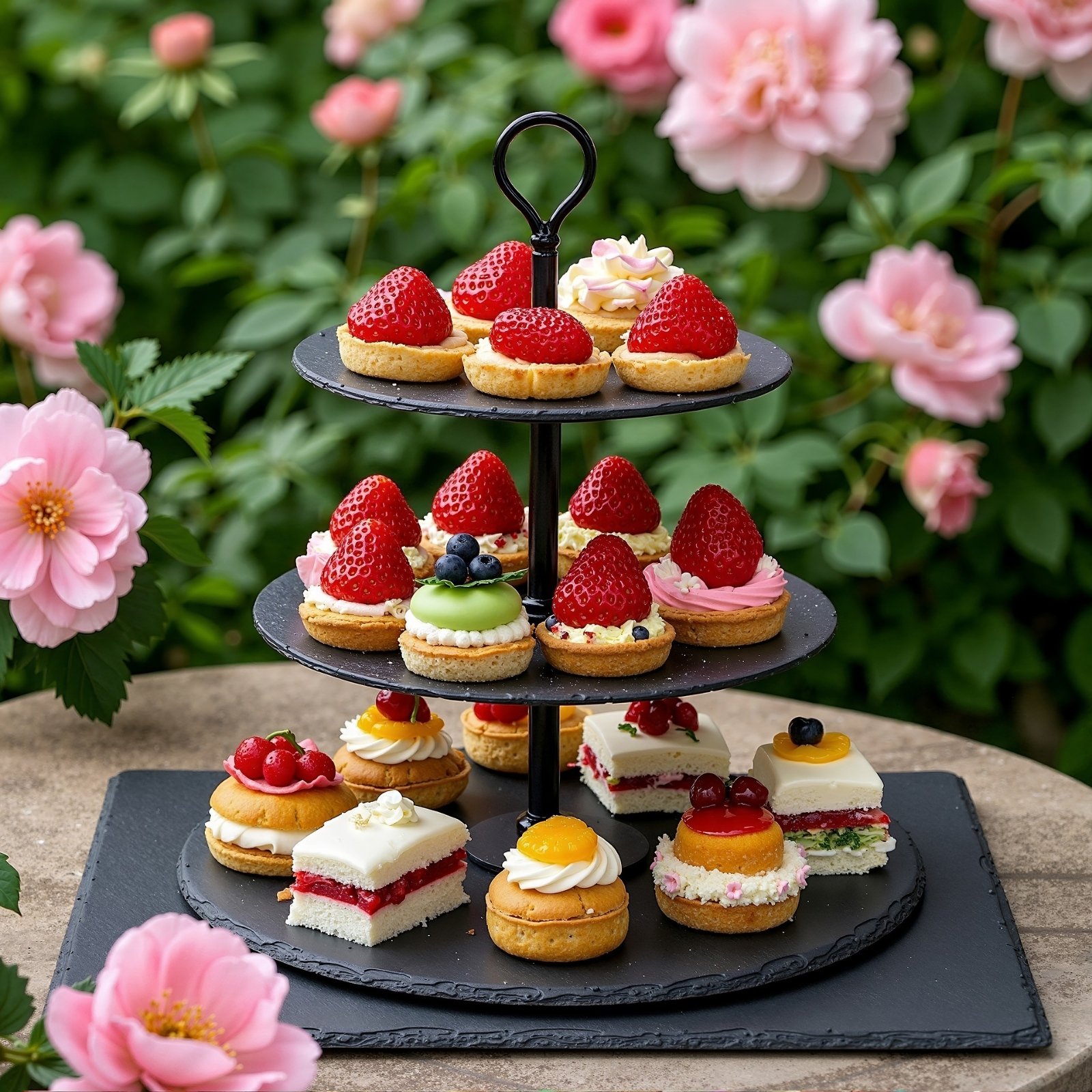 Törtchen-Etagere (c) by Sandro Bartels pixabay.com