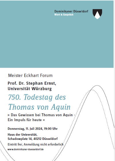 Vortrag Thomas von Aquin (c) Dominikaner Düsseldorf Vortrag Thomas von Aquin