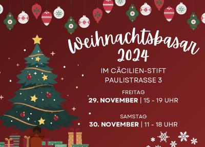 Weihnachtsbasar Flyer 2024 (c) Frauen an St. Cäcilia Weihnachtsbasar Flyer 2024