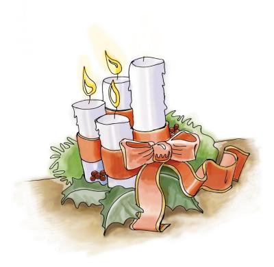 adventskranz_3_kerze_farbe (c) pfarrbriefservice.de adventskranz_3_kerze_farbe