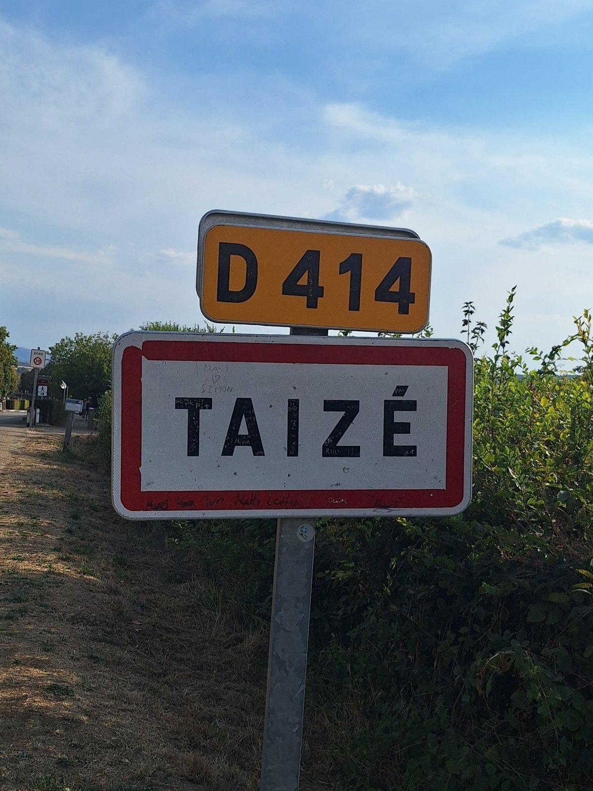 Taize-Schild (c) Sabine Otten