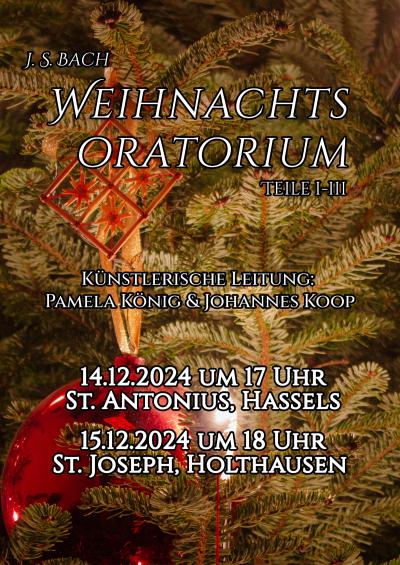 Weihnachtsoratorium Teile I-III (c) Kirchengemeinde St. Antonius u. Elisabeth und Seelsorgeeinheit Düsseldorfer Rheinbogen Weihnachtsoratorium Teile I-III